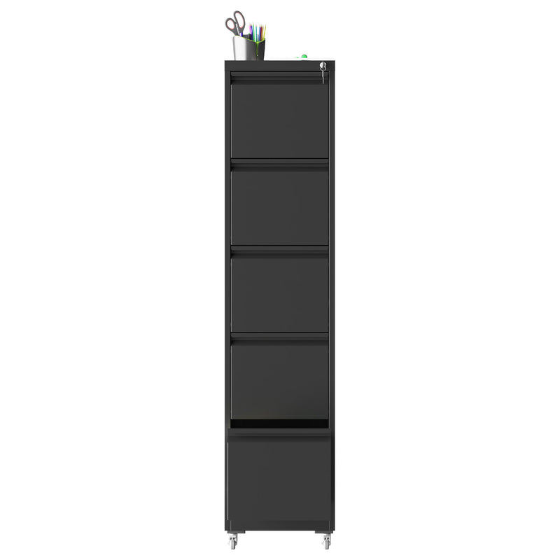 Drawer Metal Locking Vertical File Cabinet With Wheels Heavy Duty Lockable Storage