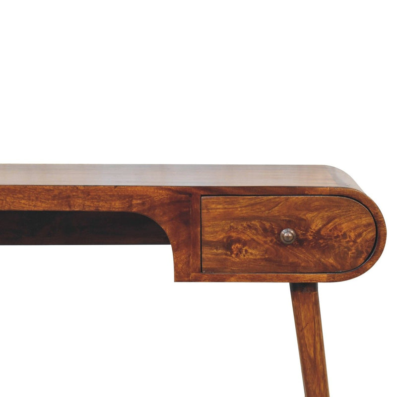 London - Arch Writing Desk - Dark Brown