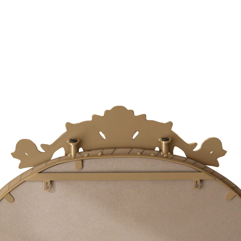 Vintage Arched Full Body Mirror, Wall Mounted For Living Room