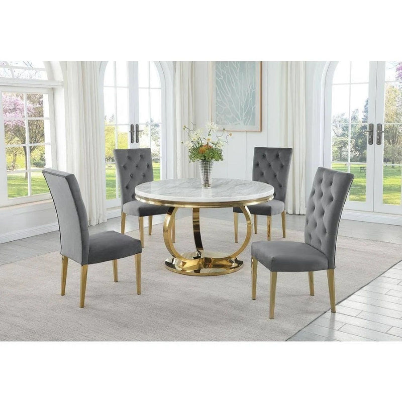 Modern Design Upholstered Dining Chair (Set of 2)
