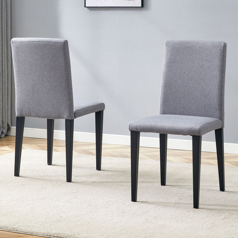 Versatile Dining Chairs With Comfortable Design And Metal Legs