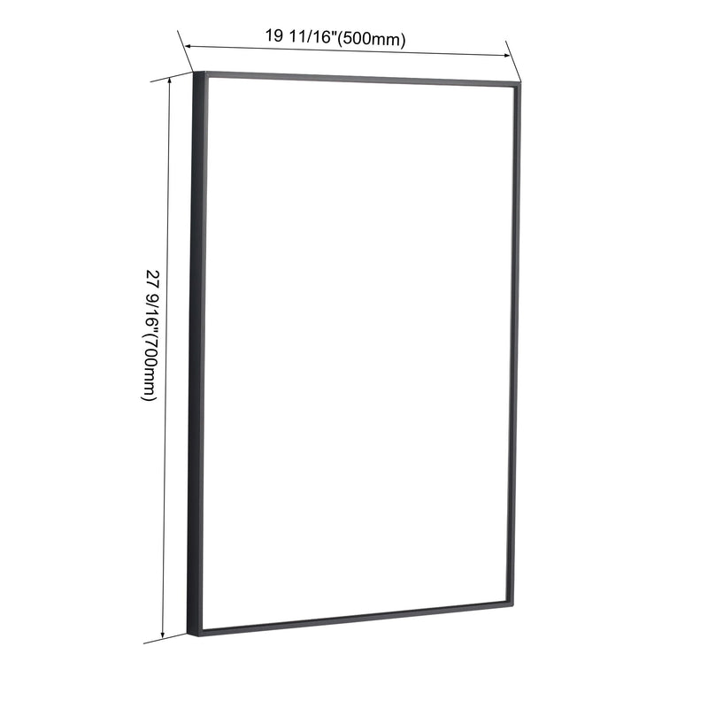 30" Wall Mounted Mirror Cabinet With Door - Imitative Oak