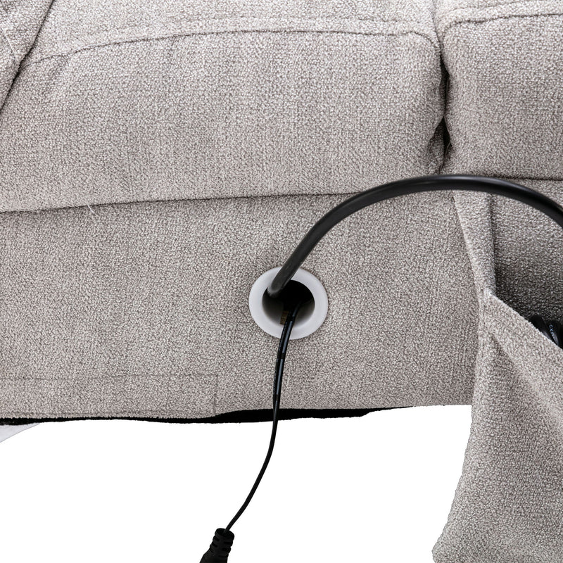 Massage Chaise Lounge Indoor With Remote Control, Ergonomic Electric Massage Lounger