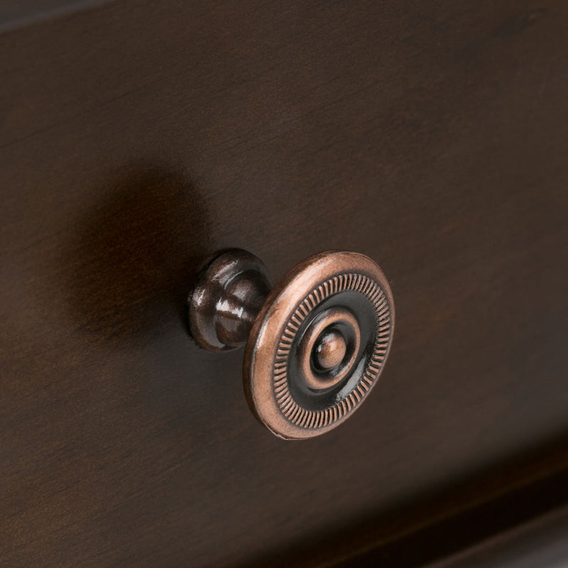 Carlton - Home Office Desk - Dark Tobacco Brown