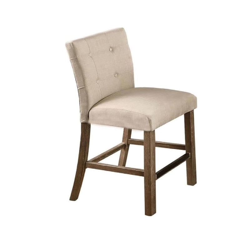 Upholstered Counter Dining Chair (Set of 2) - Light Gray
