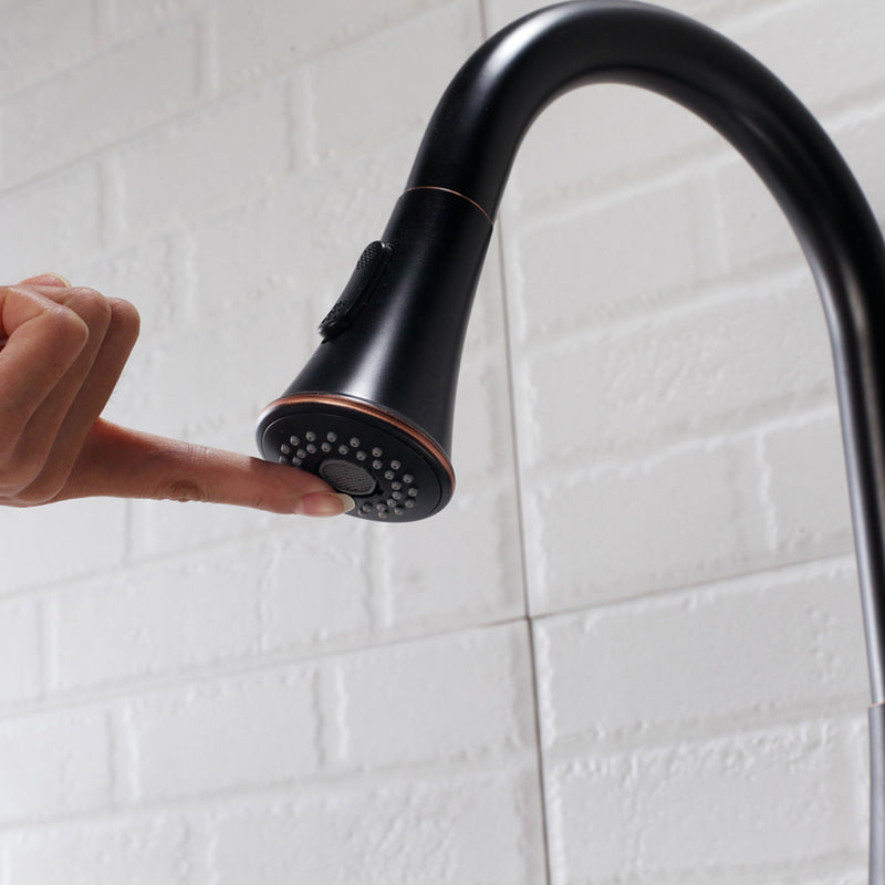 Kitchen Faucet With Pull Out Sprayer - Oil-Rubbed Bronze