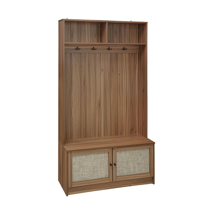 Modern Storage Closet For Bedroom, Entryway, Or Living Room - Walnut