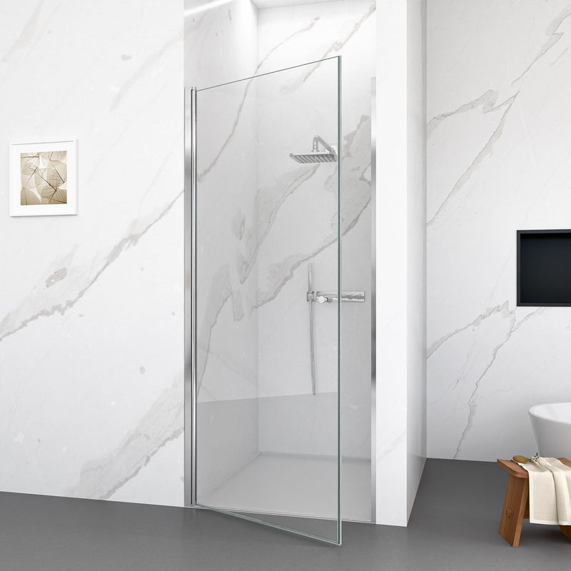 Semi Frameless Circular Pivot Shower Door With 1 / 4" Sgcc Tempered Glass