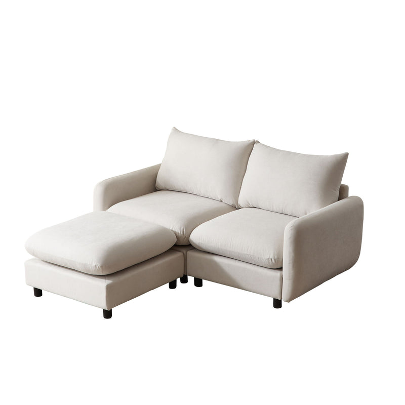 Oversize Modular Free Combination Sectional Sofa Couch With Ottoman For Living Room