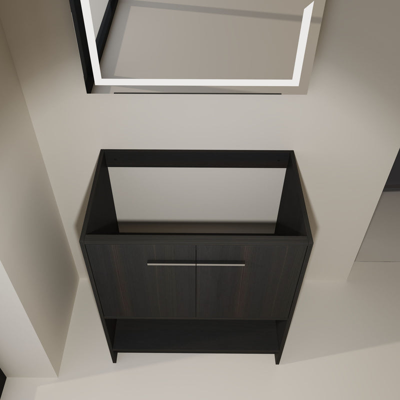 Modern Freestanding Bathroom Vanity With 2 Doors
