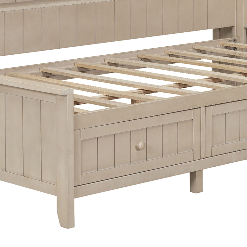 Daybed With Storage Shelves