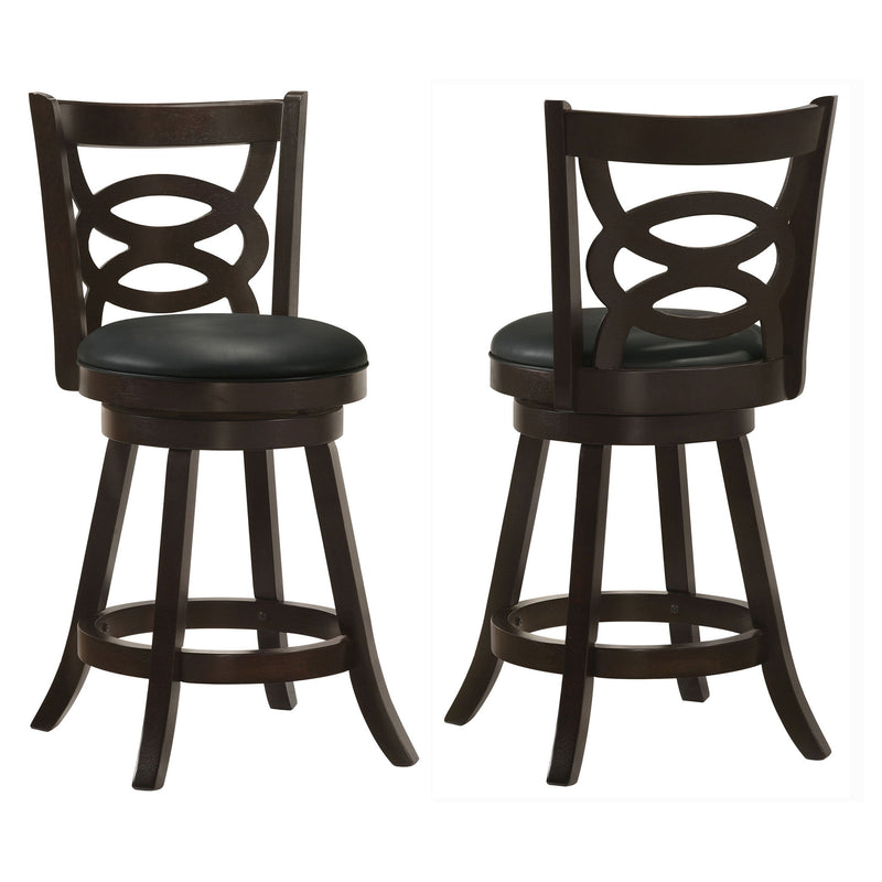 Swivel Counter Stool (Set of 2) - Black