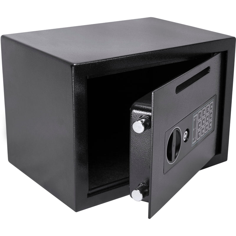 Compact Keypad Depository Safe - Black
