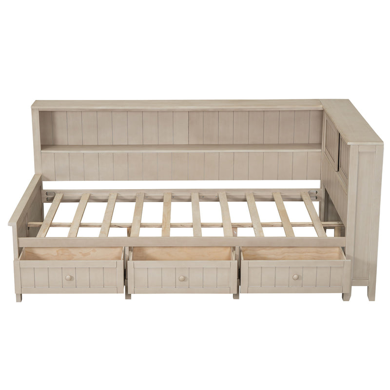 Daybed With Storage Shelves