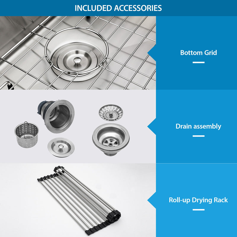 Modern Double Bowl Undermount Sink Design With 10" Deep Basins