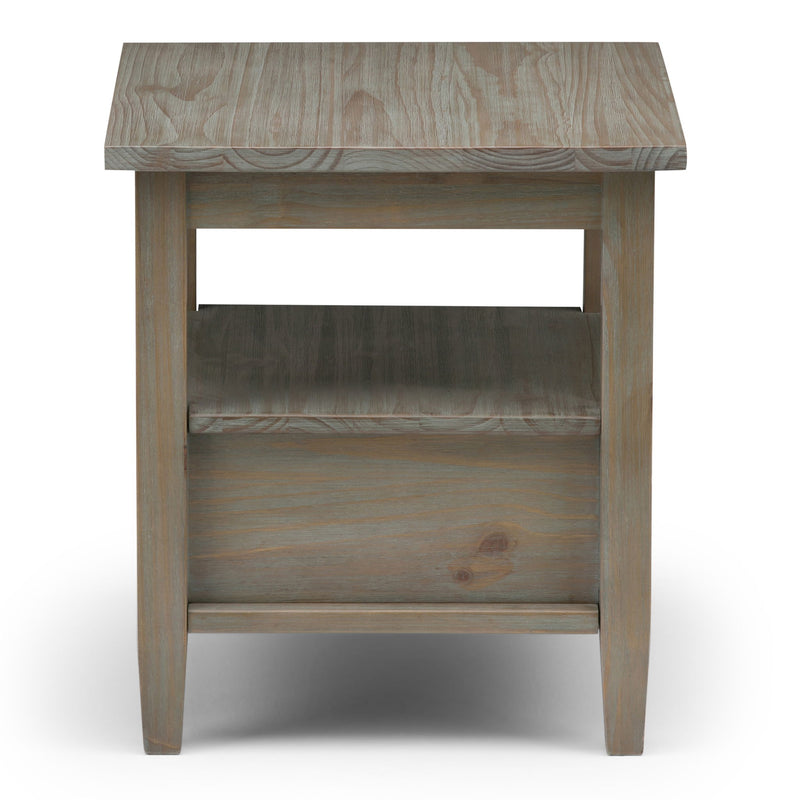 Warm Shaker - End Table - Light Brown