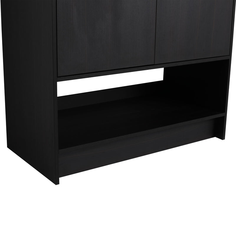 Modern Freestanding Bathroom Vanity With 2 Doors