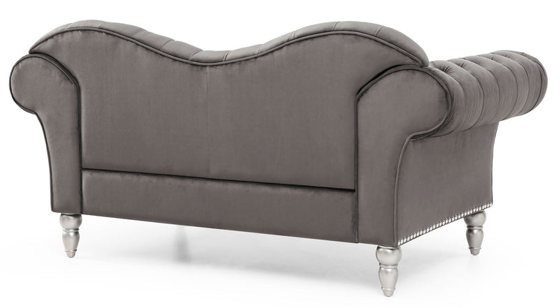 Elegant Round Arm Loveseat
