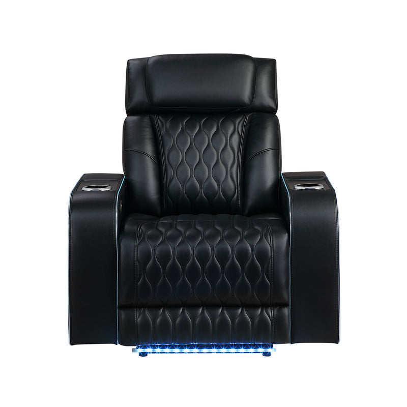 Electra - Power Reclining Set With Power Headrests, Massage And LED Lighting