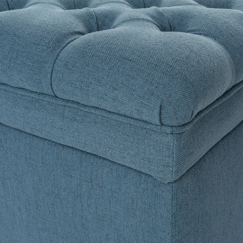 Juliana - Storage Ottoman With Birch Legs