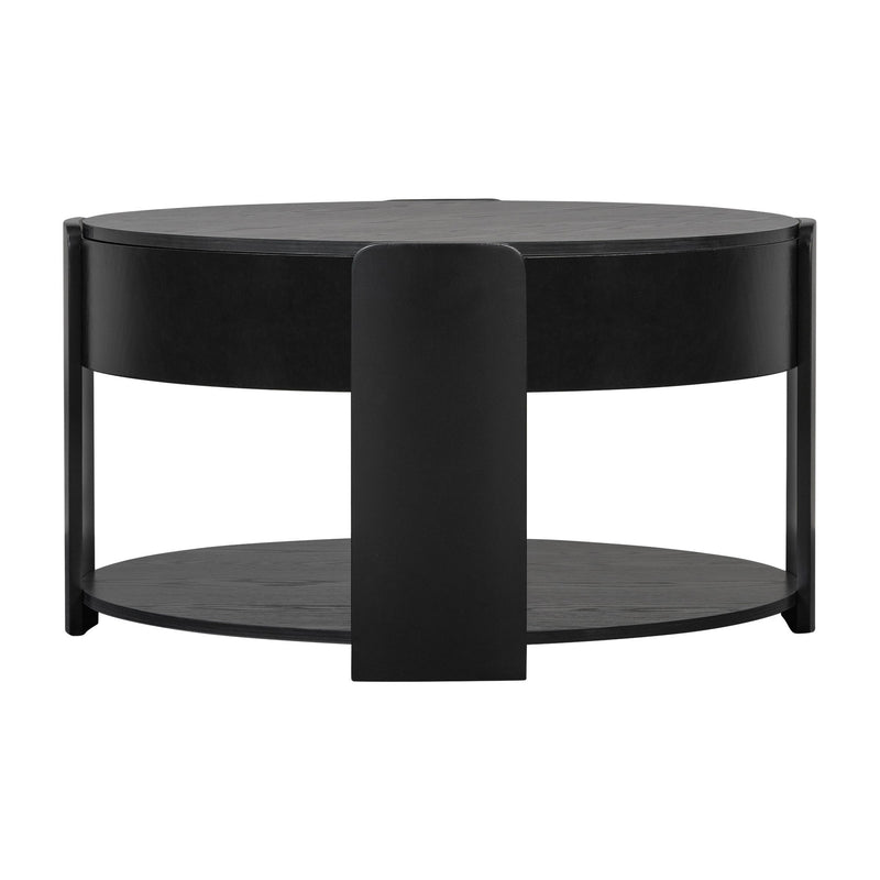 Round Lift Top Coffee Table With Hidden Storage