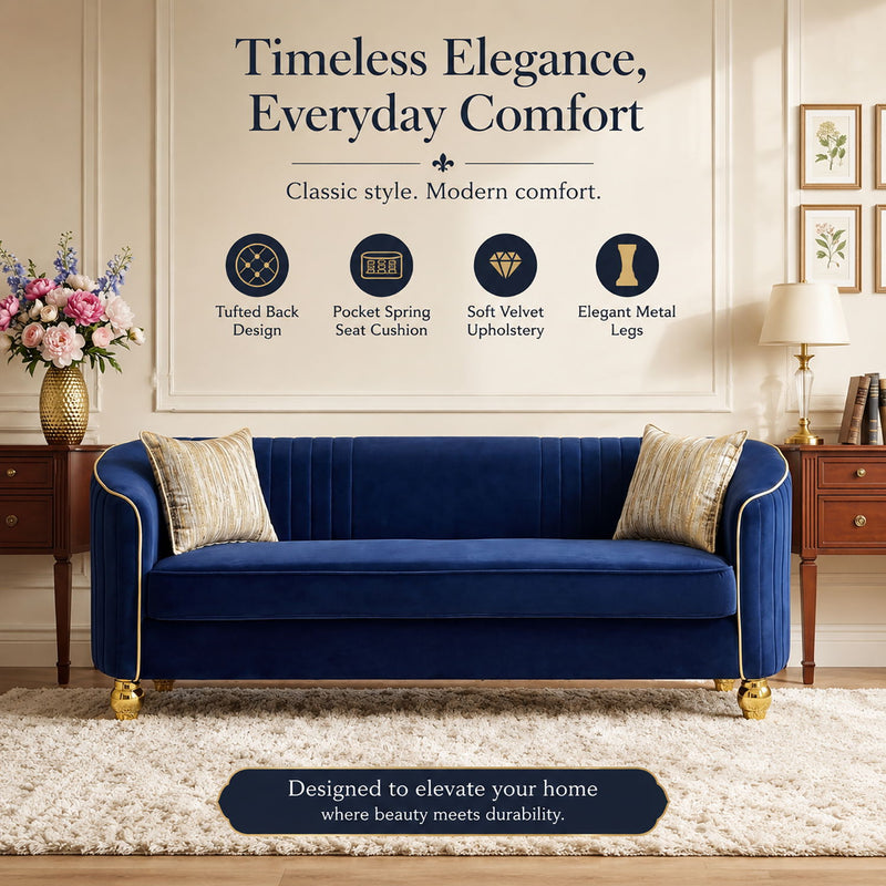 3 Seater Classic Sofa, Living Room Furniture
