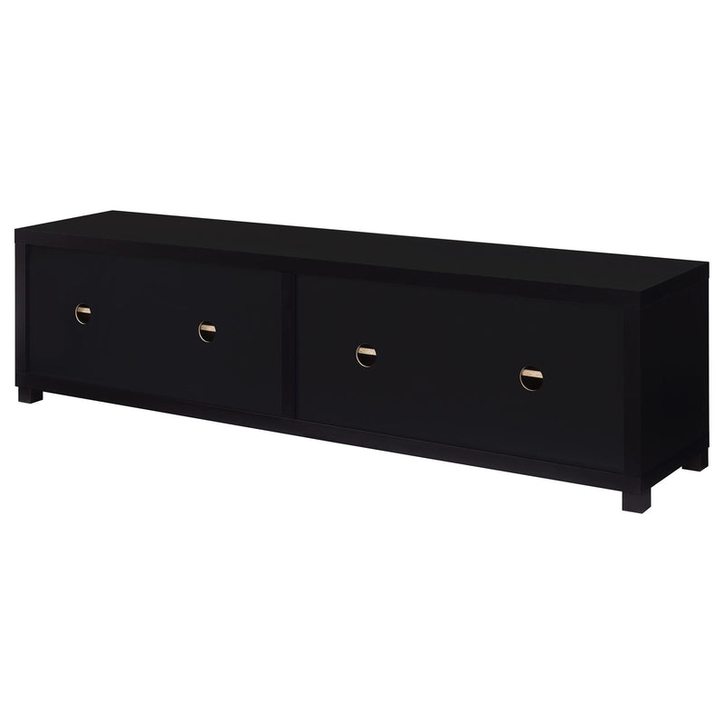 Arnaud - 3 Piece TV Stand Set With Storage - Black