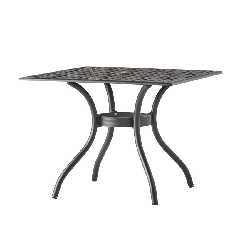 Arch Mesh Dining Table With Lightweight Frame - Black