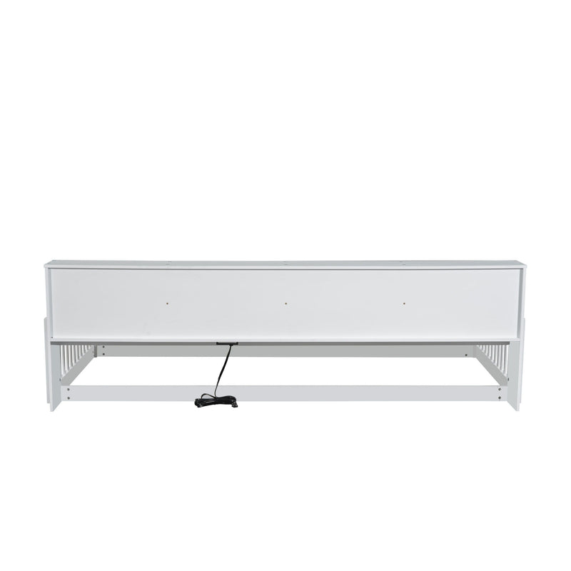 Floor Bed With Storage Cabinets And USB Ports