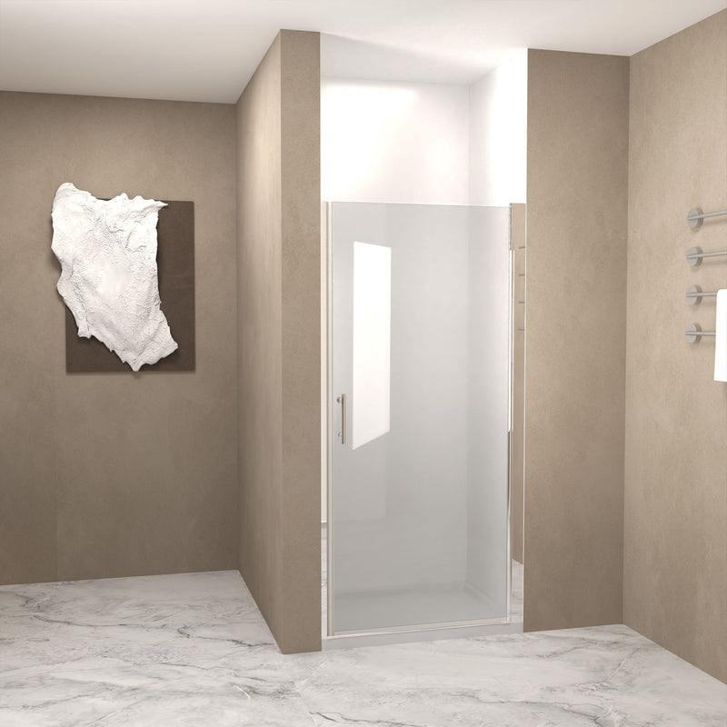 Shower Door & Tempered Glass With Safety Film - Chrome