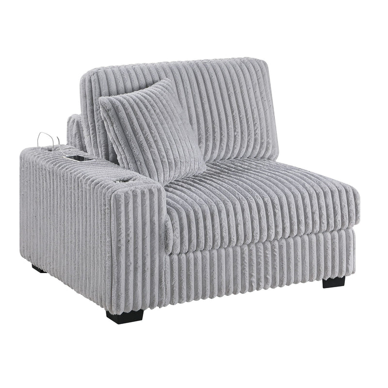 Contemporary Style Modular Sectional Sofa Set With USB, Cup Holder
