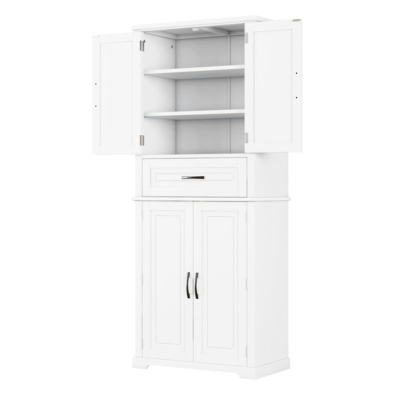 Bathroom Storage Cabinet With Multifunctional Storage Space, Drawer With Slide Rails, Adjustable Shelf