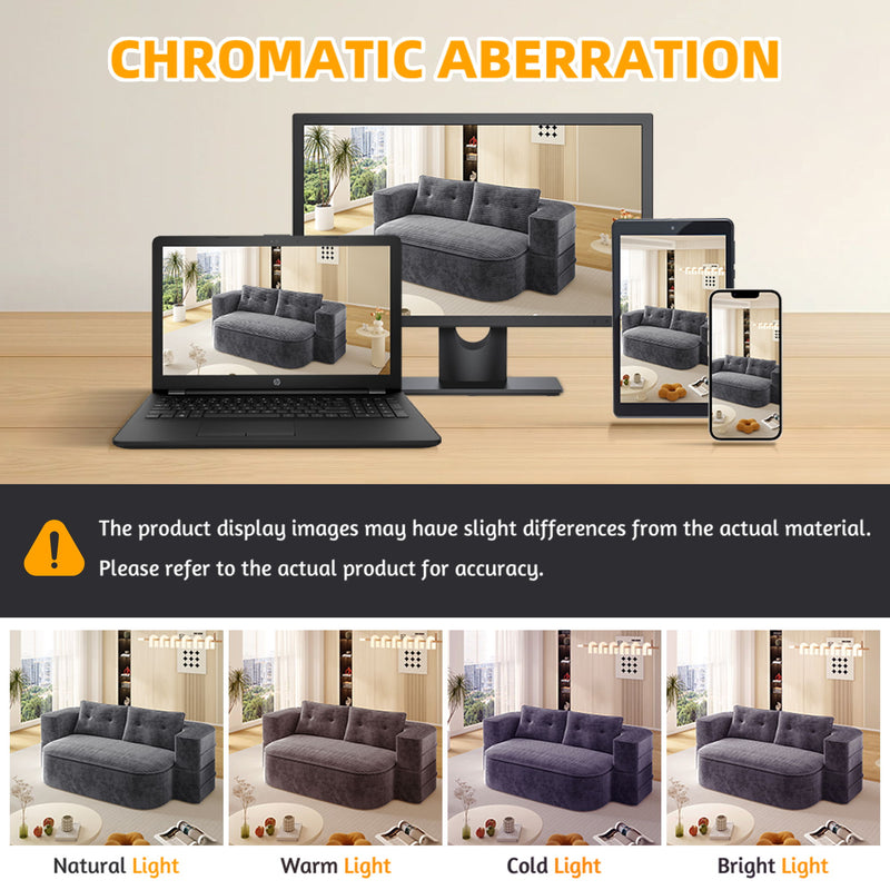 Convertible Floor Sofa Bed With Multi Functional Blanket