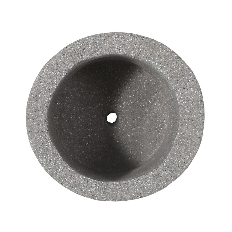 Classic Flower Planter With Magnesium Oxide Material - Stone Gray
