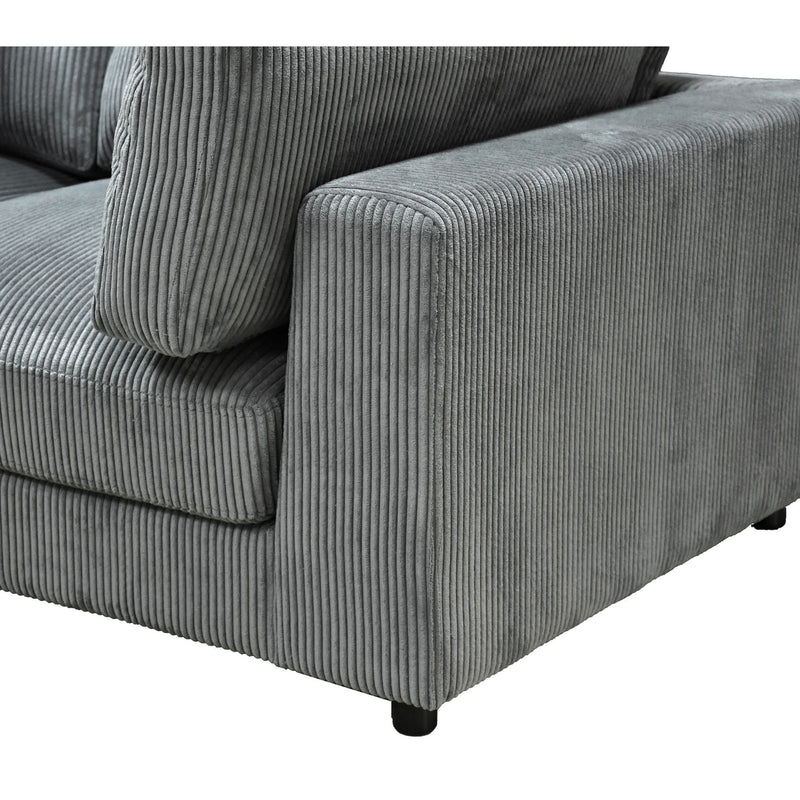 Upholstered Modular Sectional & Custom Configuration And Toss Pillows