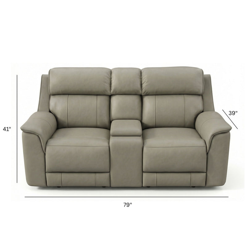 Oslo - Dual Power Reclining Loveseat With Console