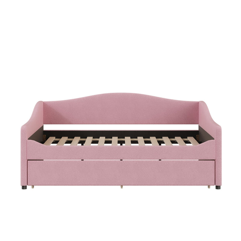 Upholstered Daybed With Light And Trundle