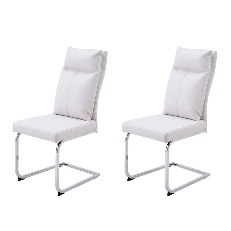 Modern Dining Chair SetWith Soft Cushion Backrest (2 Pieces)