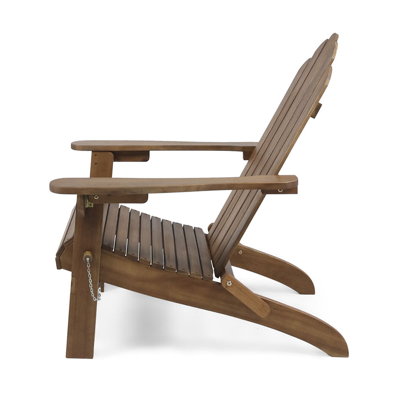 Aurascape - Outdoor Acacia Wood Foldable Adirondack Chair