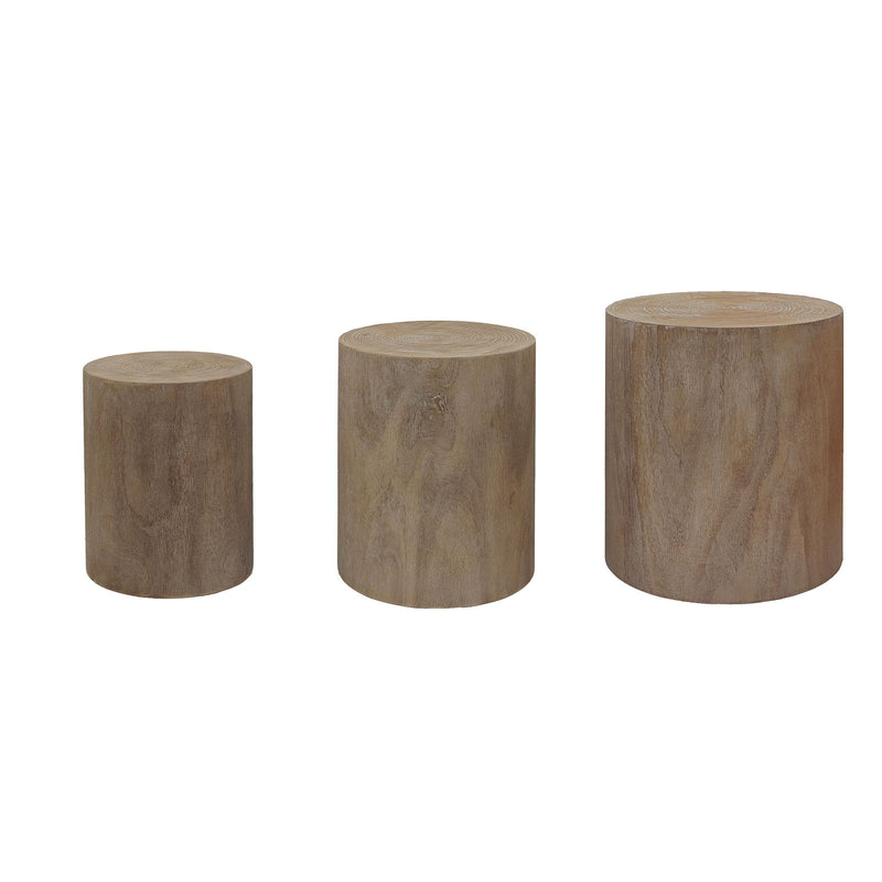 Cylinder Nesting Tables (Set of 3)