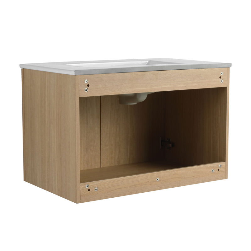 Modern Wall Mounted Bathroom Vanity With Soft Closing Doors