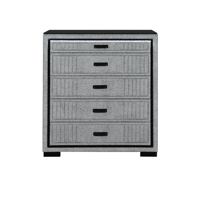 Isaiah - Upholstered Chest With LED Lighting