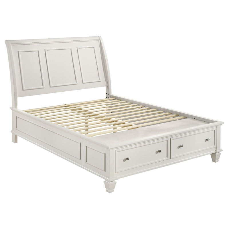 Rocco - 4 Piece Queen Bedroom Set - Cream White