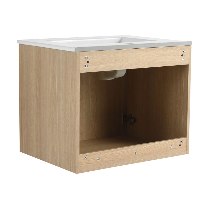 Modern Wall Mounted Bathroom Vanity With Soft Closing Doors