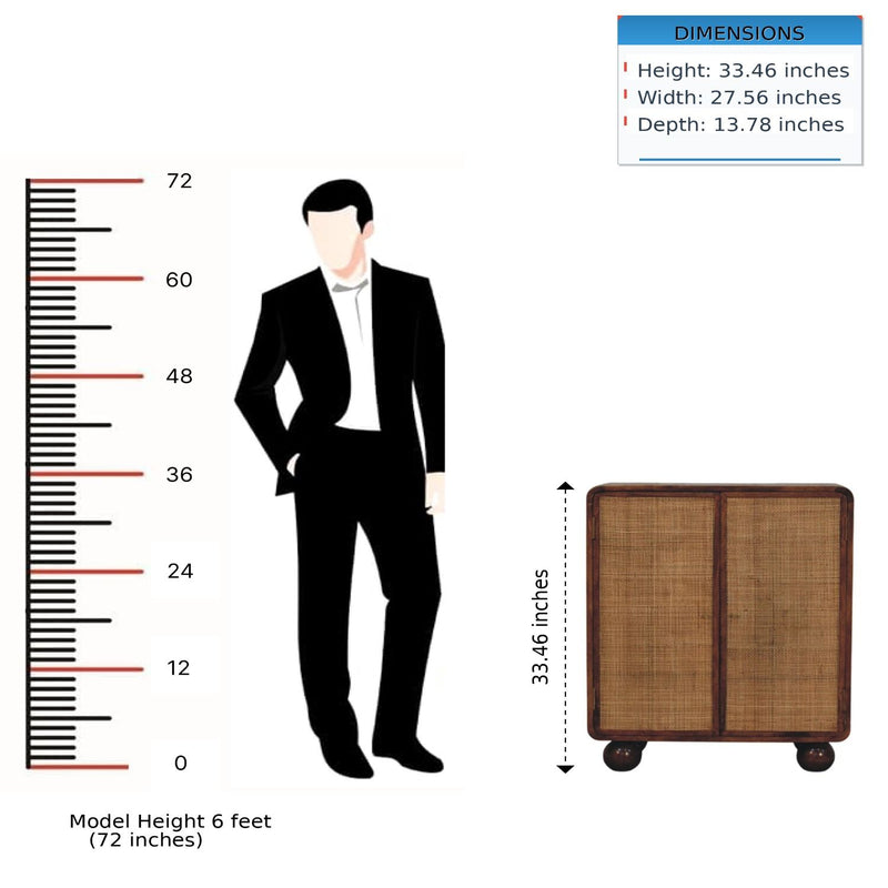 Larissa - 2 Door Cabinet - Brown