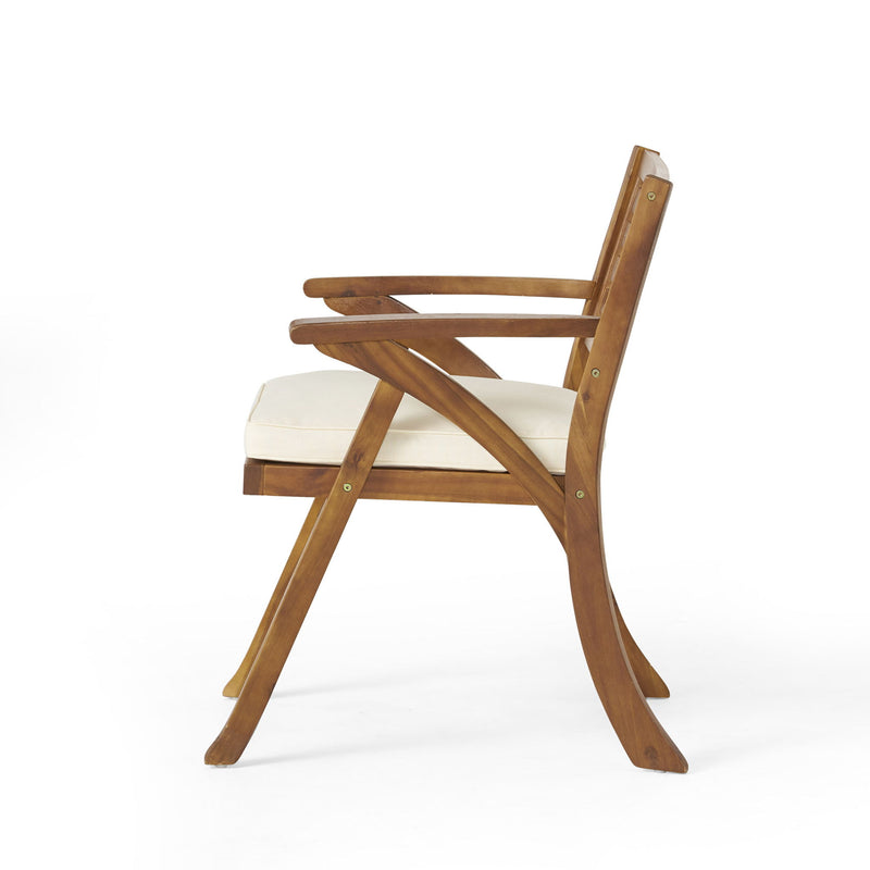 Dining Chair With Water Resistant Cushion - Teak