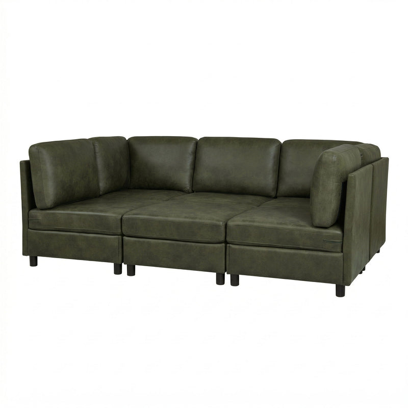 Upholstered Modular Sectional With Custom Configuration And Removable Cushions