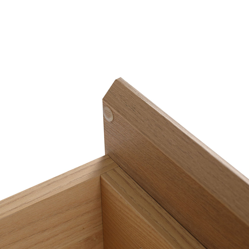 Modern Wall Mounted Bathroom Vanity With Resin Sink And Soft Close Drawer - Imitative Oak