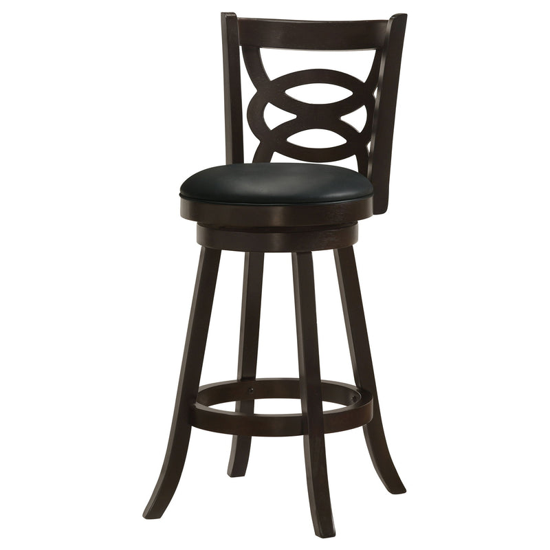 Swivel Bar Stool (Set of 2) - Black