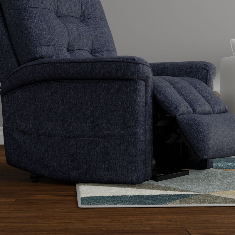 Velour - Power Lift Chair - Blue